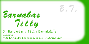 barnabas tilly business card